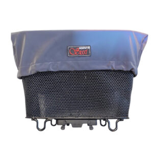 Velokorbabdeckung aus Softshell – upgecycelt & vielseitig - grau reflektierend