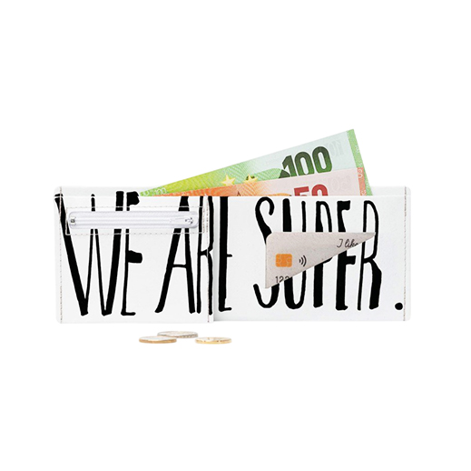Pappwallet – ultraleichtes Portemonnaie aus Tyvek WE ARE SUPER
