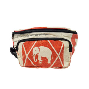 Upcycling - Bauchtasche aus recycelten Zementsäcken Elephant