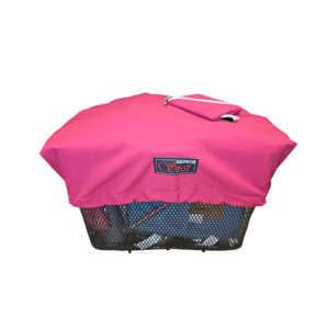 Velokorbabdeckung aus Softshell – upgecycelt & vielseitig - pink