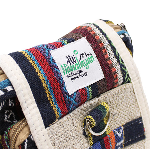 Body-Cross – Umhängetasche - Natural Hanf & Jhari