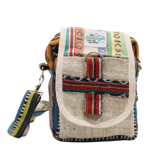 Body-Cross – Umhängetasche - Natural Hanf & Jhari
