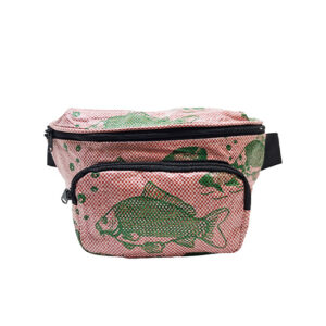 Upcycling - Bauchtasche aus recycelten Fischfuttersäcke light pink