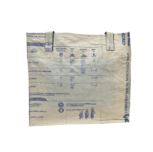 Upcycling - Handliche Tasche aus recycelten Zementsäcke Adler