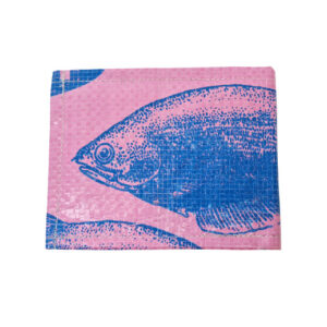 Upcycling - klassische Geldbörse aus recycelten Fischfuttersäcke pink