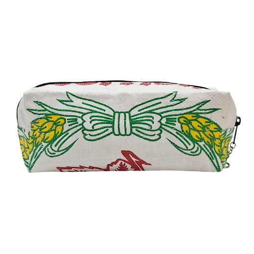 Upcycling – Schreibzeug-Etui aus recycelten Reissäcke Lotus