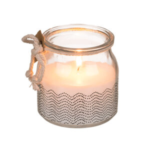 Duftkerze Fresh Cotton im Glas mit Korkdeckel