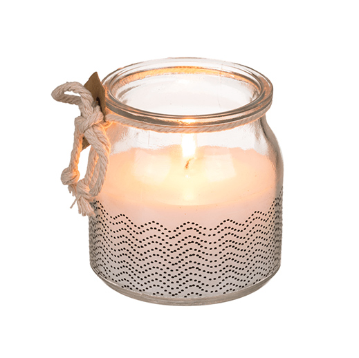 Duftkerze Fresh Cotton im Glas mit Korkdeckel