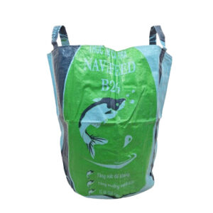 Upcycling - grosser Wäschesack / Universaltasche aus recycelten Fischfuttersäcke blau / grün