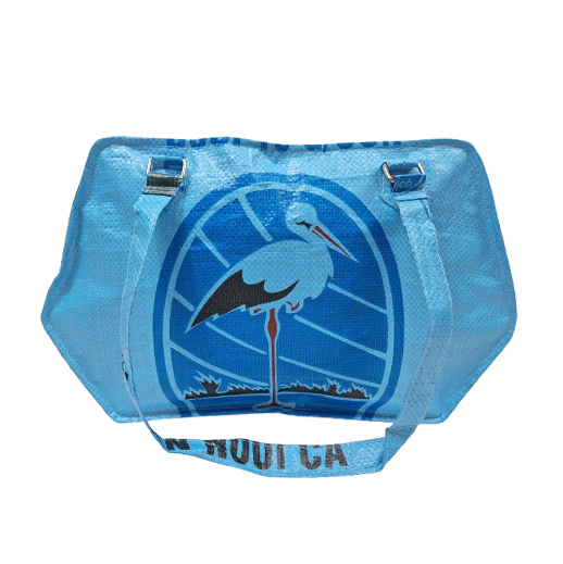 Upcycling - edle Handtasche aus recycelten Futtersäcke Storch