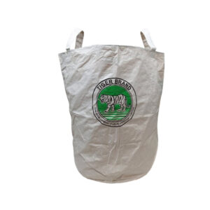 Upcycling - grosser Wäschesack / Universaltasche aus recycelten Zementsäcke Tiger