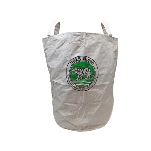 Upcycling - grosser Wäschesack / Universaltasche aus recycelten Zementsäcke Tiger