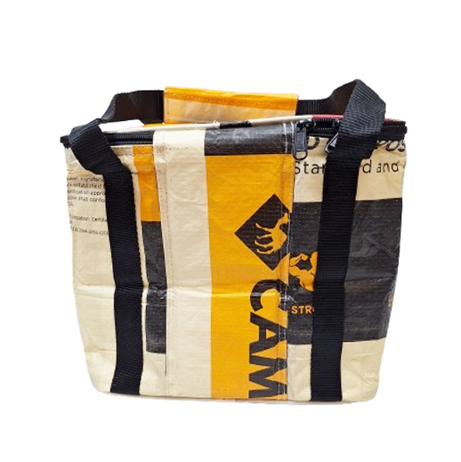 Upcycling - Lunchbag aus recyceltem Zementsack Camel