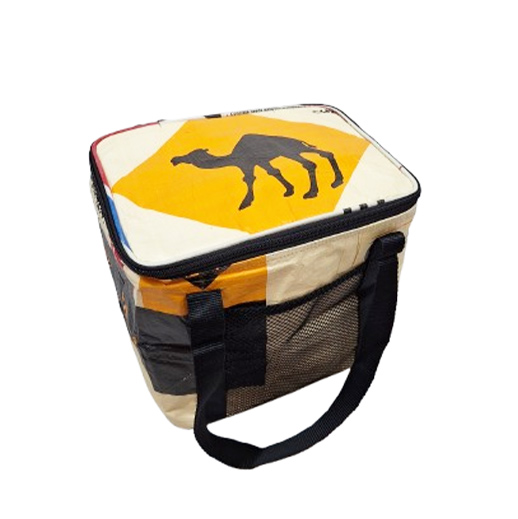 Upcycling - Lunchbag aus recyceltem Zementsack Camel