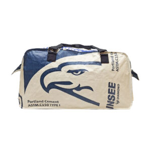 Upcycling - Extra grosse Sporttasche aus recycelten Zementsäcke Adler