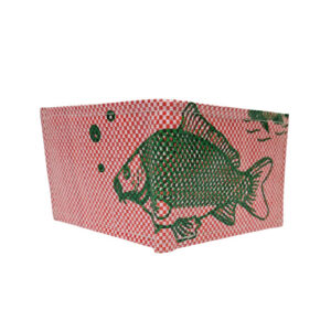Upcycling - kompakte Geldbörse aus recycelten Fischfuttersäcke light pink