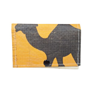 Upcycling - praktische Geldbörse aus recycelten Zementsäcke Camel