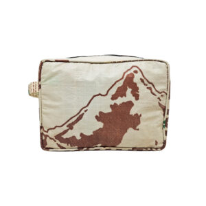 Upcycling - Kosmetiktasche aus recycelten Zementsäcke Mountain